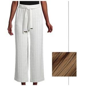 NWT Calvin Klein Striped Wide Leg Pants